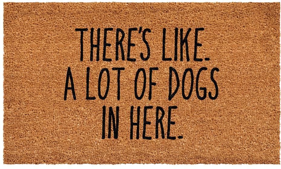 Calloway Mills There's Like a Lot of Dogs Here 24 in. x 48 in. Door Mat