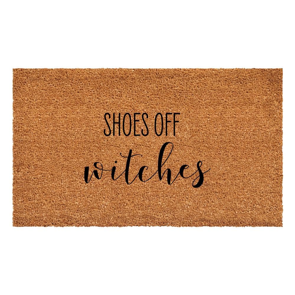 Calloway Mills Shoes Off Witches Doormat 24" x 36"