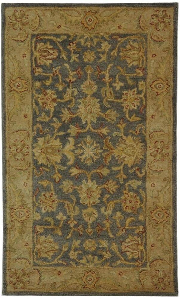 SAFAVIEH Antiquity Blue/Beige 3 ft. x 5 ft. Antique Floral Area Rug