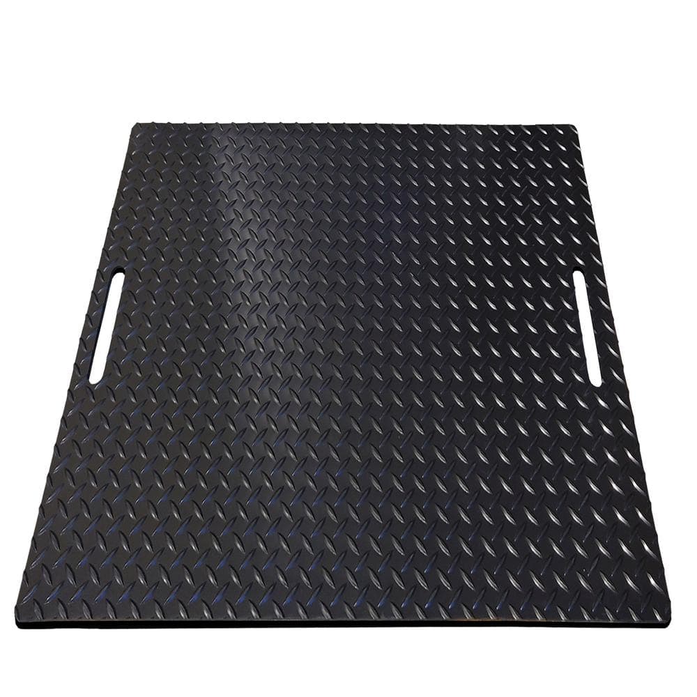 Rhino Anti-Fatigue Mats Fusebox Black 36 in. x 36 in. x 1/4 in. Class2 Type1 ASTM D178 Switchboard Dielectric Insulate Indoor/Outdoor Floor Mat