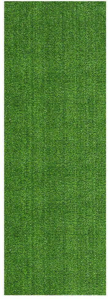 Ottomanson Garden Grass Collection 2 ft. x 5 ft. Green Artificial Grass Rug