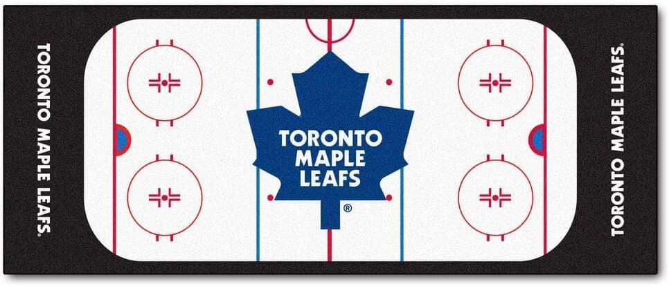 FANMATS Toronto Maple Leafs 3 ft. x 6 ft. Rink Rug Runner Rug