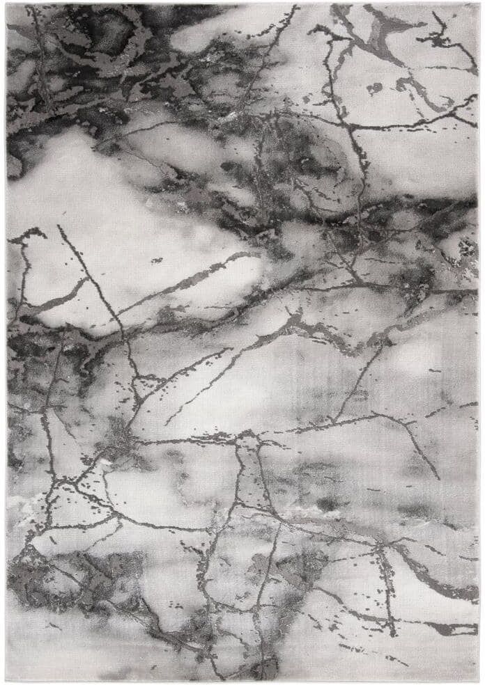 SAFAVIEH Craft Gray/Silver 2 ft. x 4 ft. Distressed Abstract Area Rug