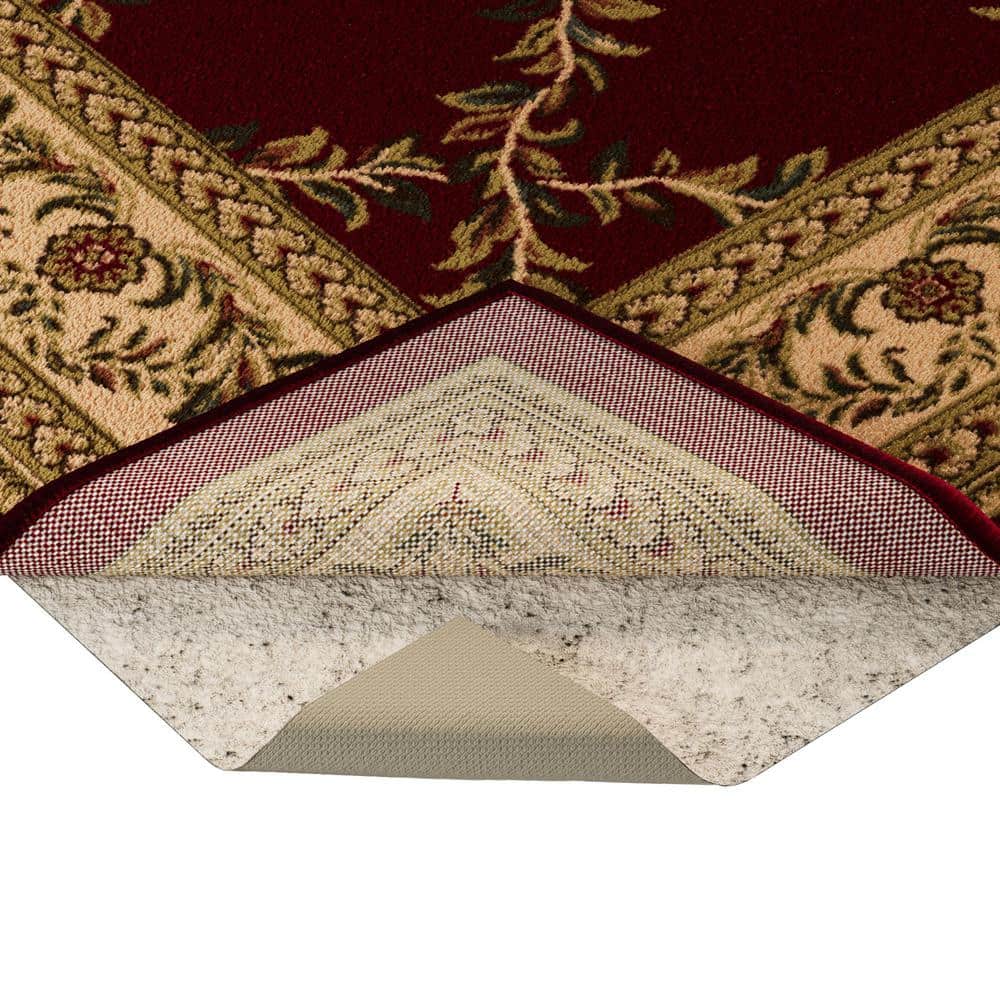 Ottomanson Non Slip Rug Pad Grip 8 x 27 1/8 Thick, Protection for Any Flooring Surface, Beige, 7 ft. 9 in. x 26 ft. 11 in.