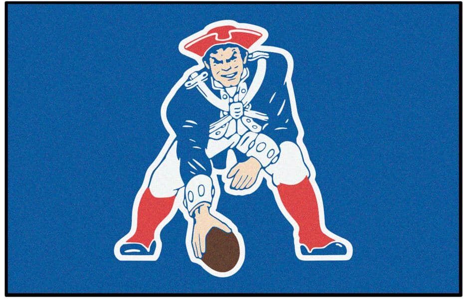 FANMATS Blue 1 ft. 7 in. x 2 ft. 6 in. New England Patriots Vintage Starter Mat Area Rug