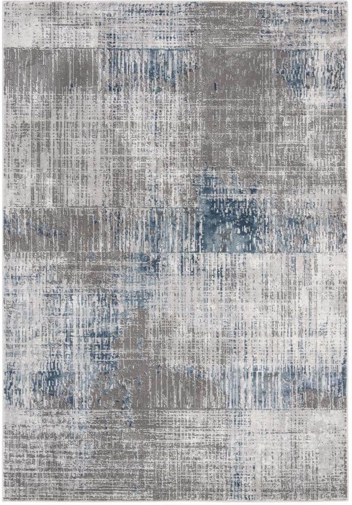 SAFAVIEH Craft Gray/Blue 7 ft. x 9 ft. Plaid Abstract Area Rug