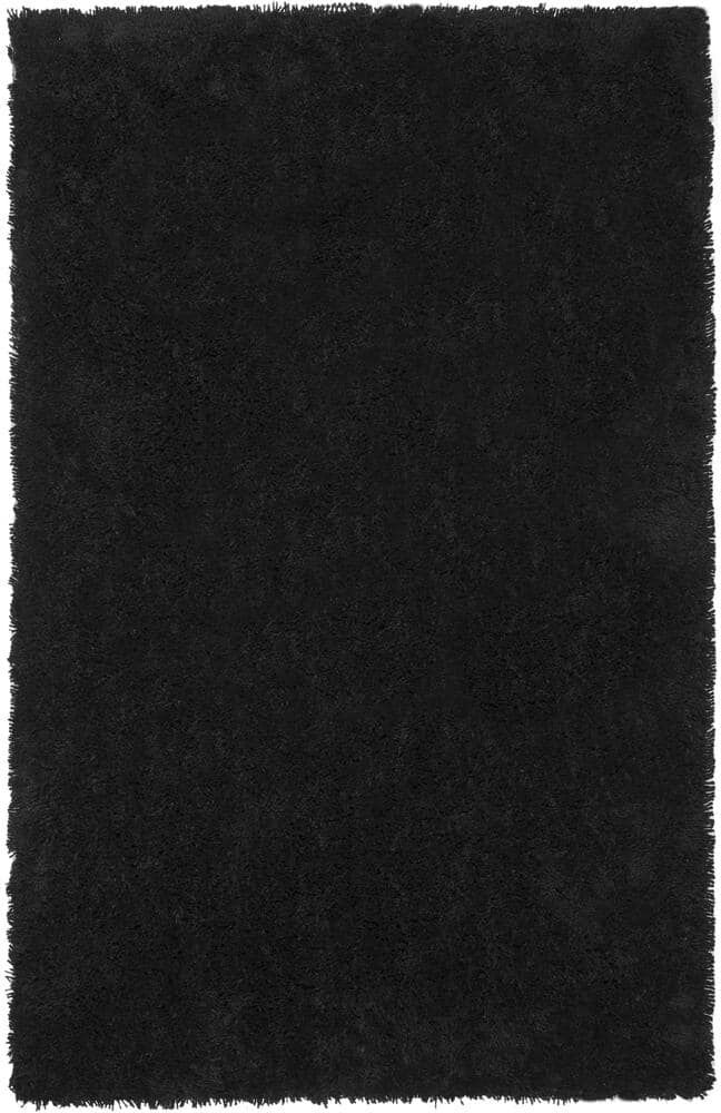 SAFAVIEH Classic Shag Ultra Black 10 ft. x 14 ft. Solid Area Rug