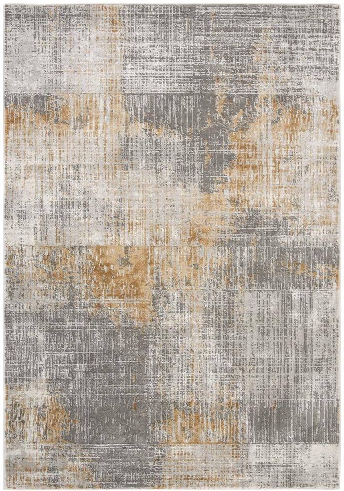 SAFAVIEH Craft Gray/Beige 7 ft. x 9 ft. Abstract Area Rug