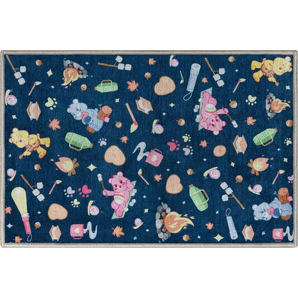 Well Woven Care Bears Happy Campers Blue 2 ft. x 3 ft. Area Rug