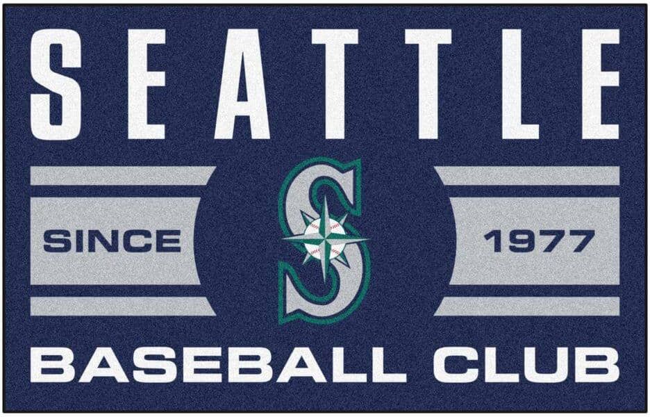 FANMATS MLB Seattle Mariners Navy Blue 2 ft. x 3 ft. Area Rug