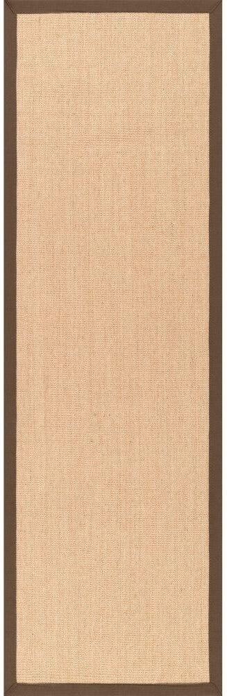 nuLOOM Brown 2 ft. 6 in. x 12 ft. Orsay Casual Sisal Area Rug