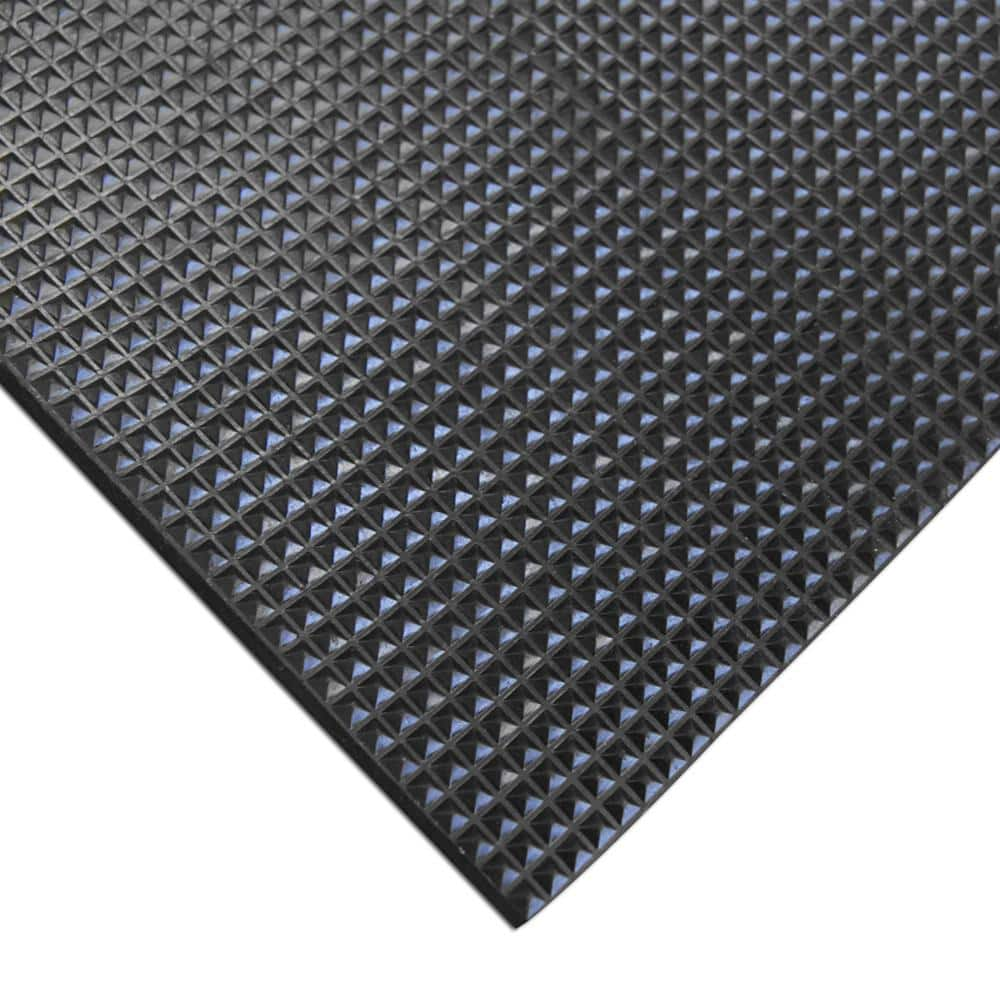 Rubber-Cal Super-Grip Scraper Black 48 in. x 72 in. Rubber Runner Traction Mat