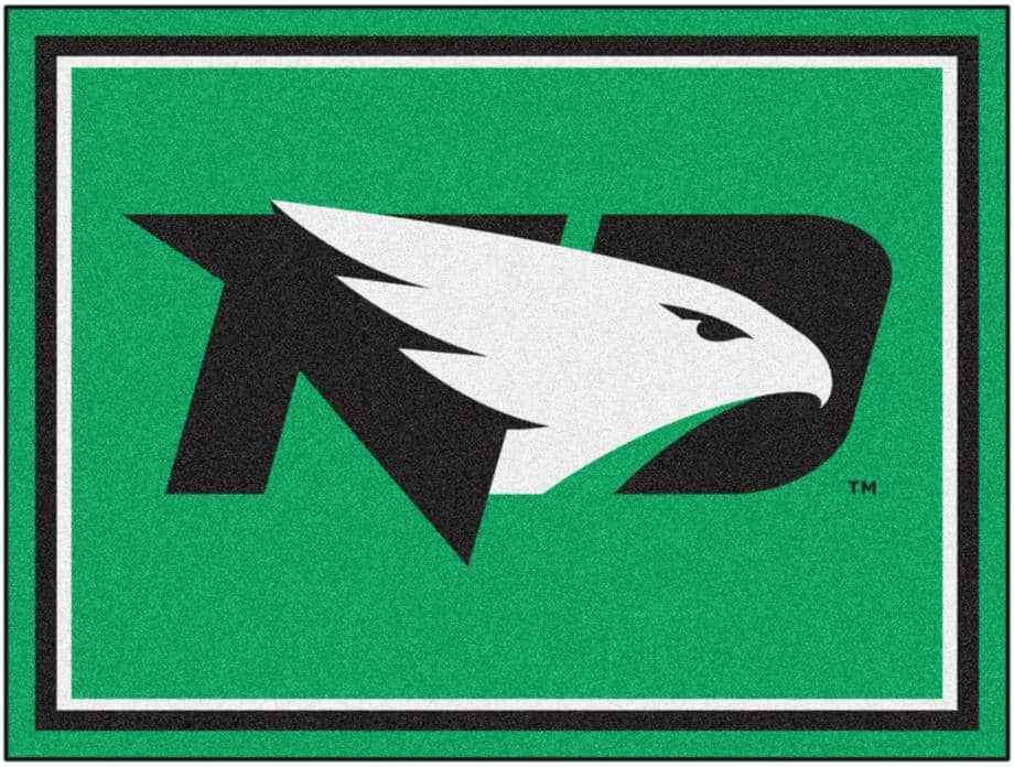 FANMATS NCAA - University of North Dakota Green 10 ft. x 8 ft. Indoor Rectangle Area Rug