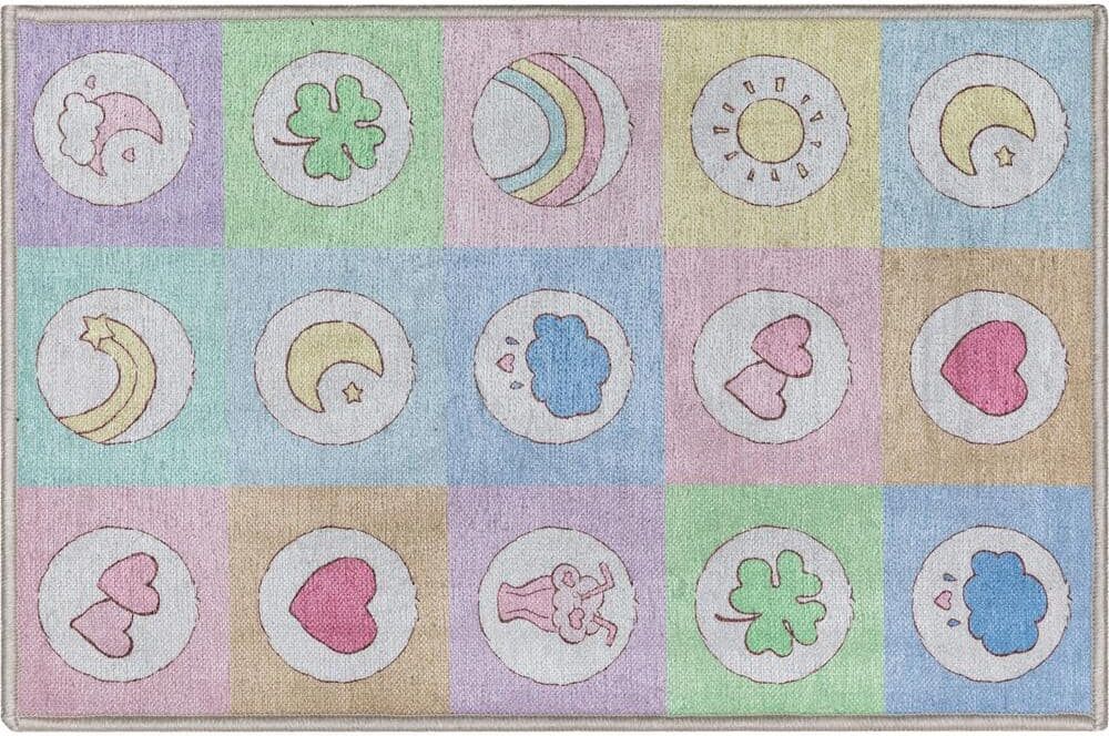 Well Woven Care Bears Baby Badges Multi 2 ft. x 3 ft. Area Rug