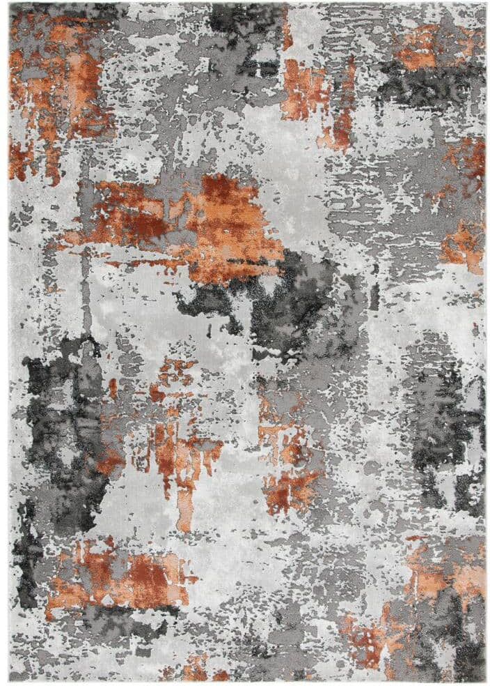 SAFAVIEH Craft Gray/Brown 5 ft. x 8 ft. Gradient Abstract Area Rug