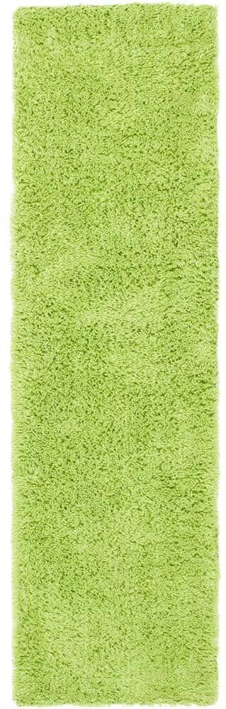 SAFAVIEH Classic Shag Ultra Lime 2 ft. x 8 ft. Solid Runner Rug