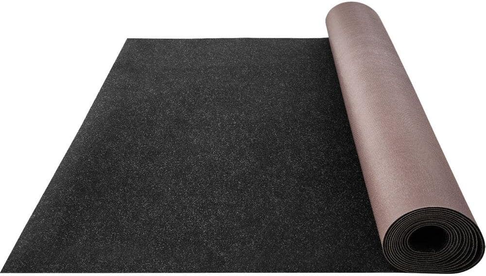 VEVOR Boat Carpet 6 ft. W x 29.5 ft. L Waterproof Indoor Outdoor Carpet, Black