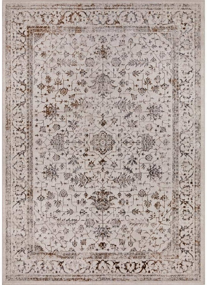 Concord Global Trading Creation Multi Shimmer 5 ft. x 7 ft. Traditional Area Rug