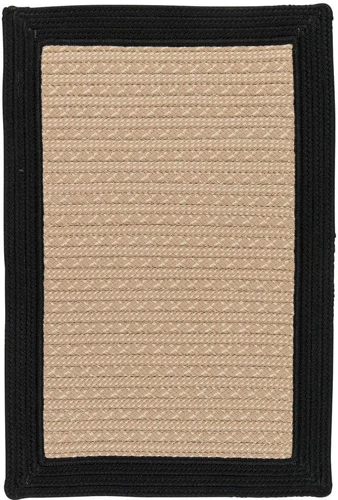 Home Decorators Collection Beverly Black 2 ft. x 3 ft. Braided Indoor/Outdoor Patio Area Rug