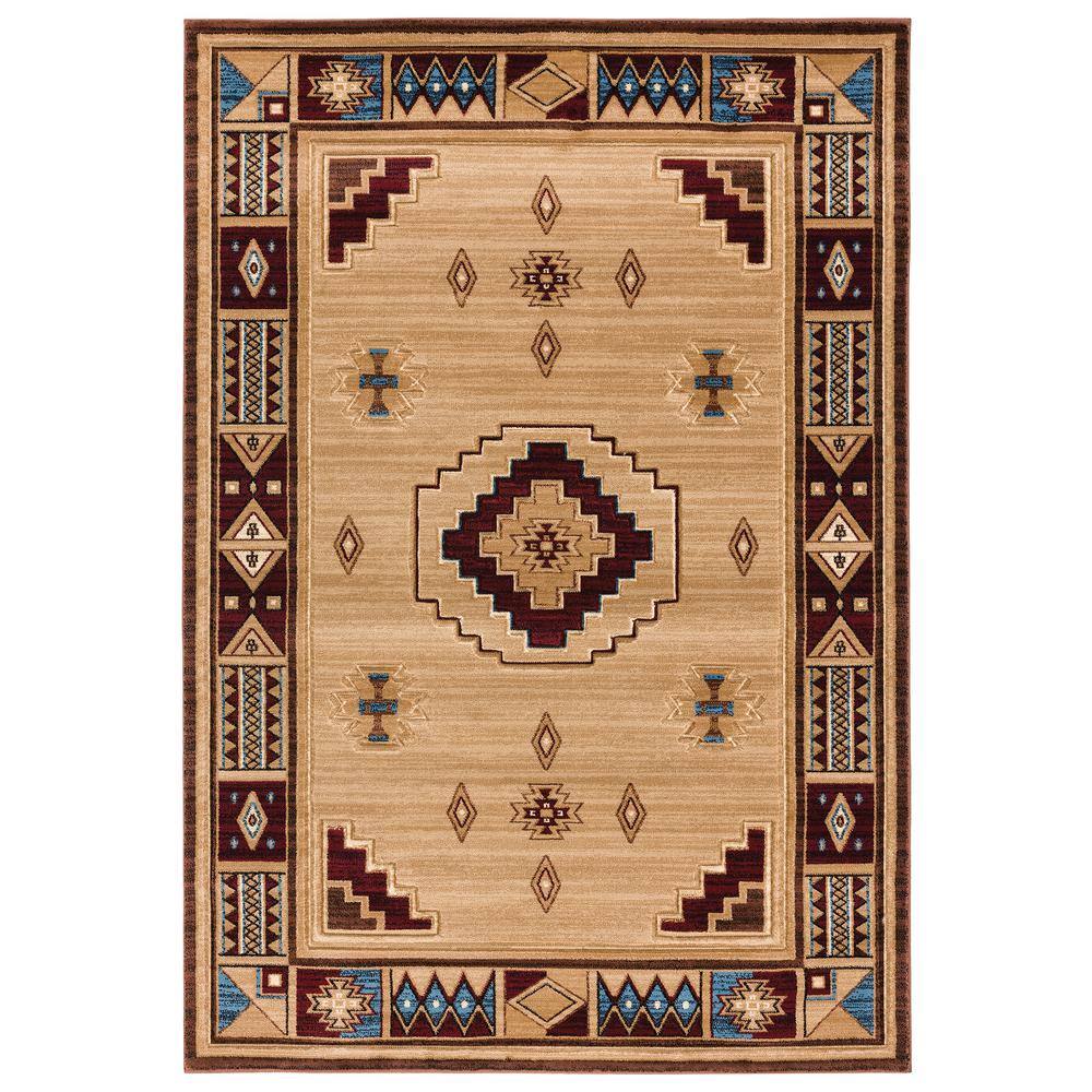 United Cottage Pelican Park Beige 7 ft. 10 in. x 10 ft. 6 in. Area Rug