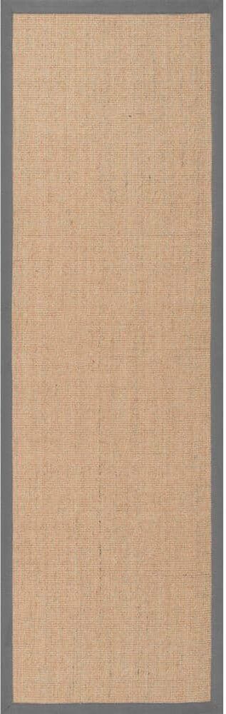 nuLOOM Orsay Light Grey 2 ft. x 16 ft. Solid Runner Rug