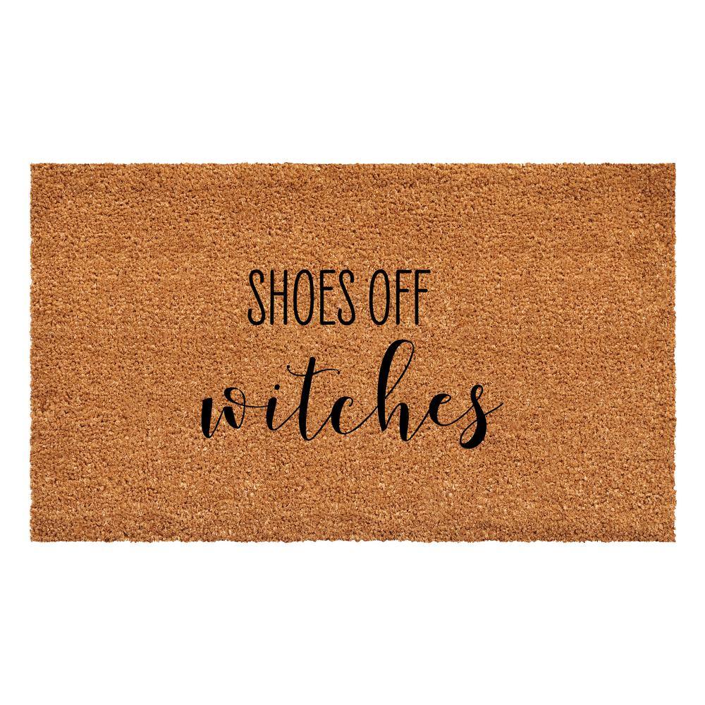 Calloway Mills Shoes Off Witches Doormat 17" x 29"