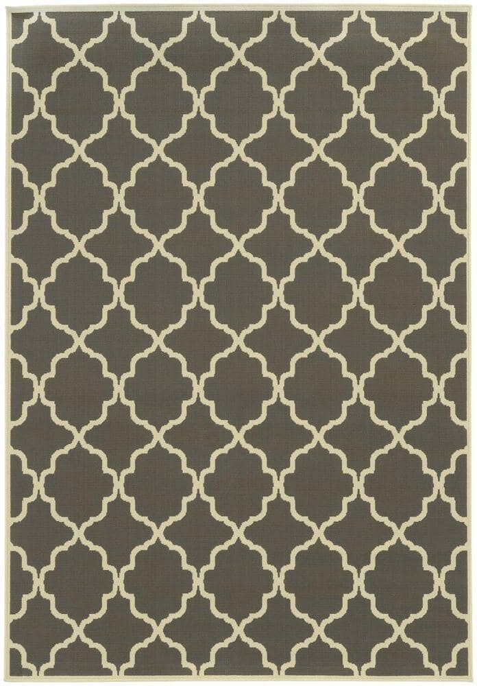 Home Decorators Collection Newport Dark Grey 8 ft. x 11 ft. Area Rug