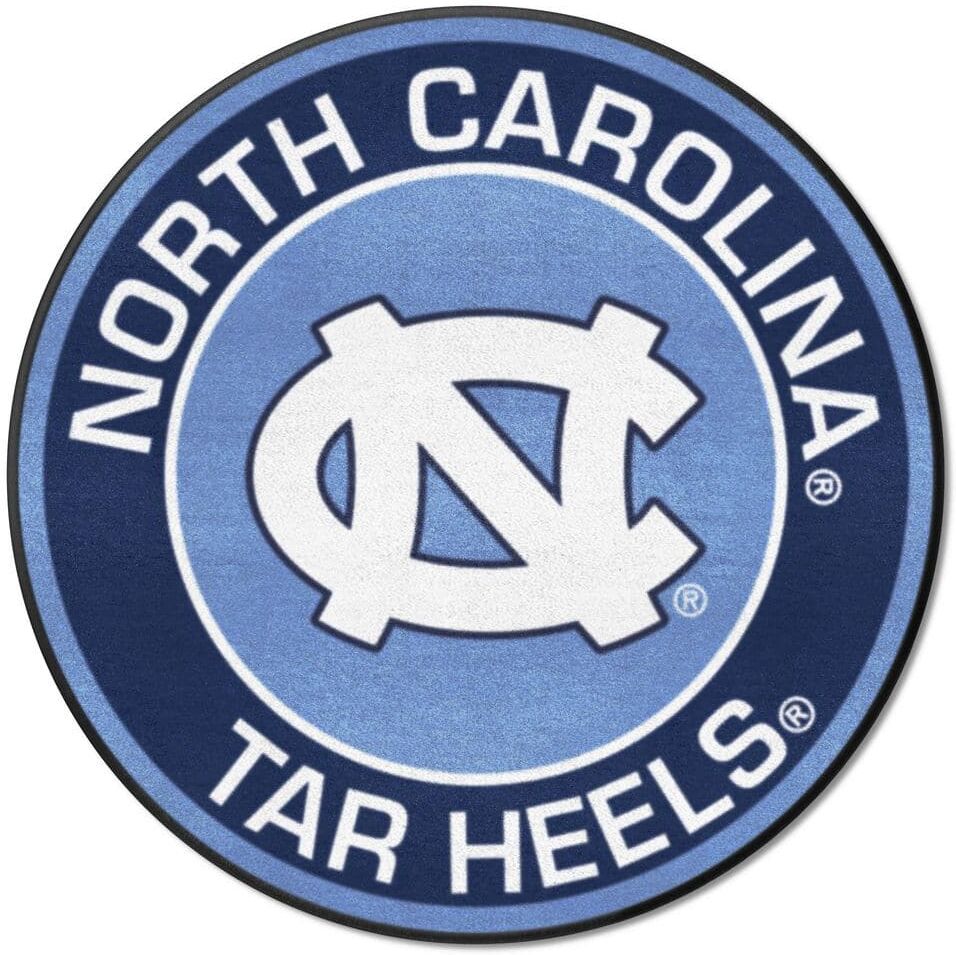 FANMATS NCAA University of North Carolina Chapel Hill Navy 2 ft. x 2 ft. Round Area Rug