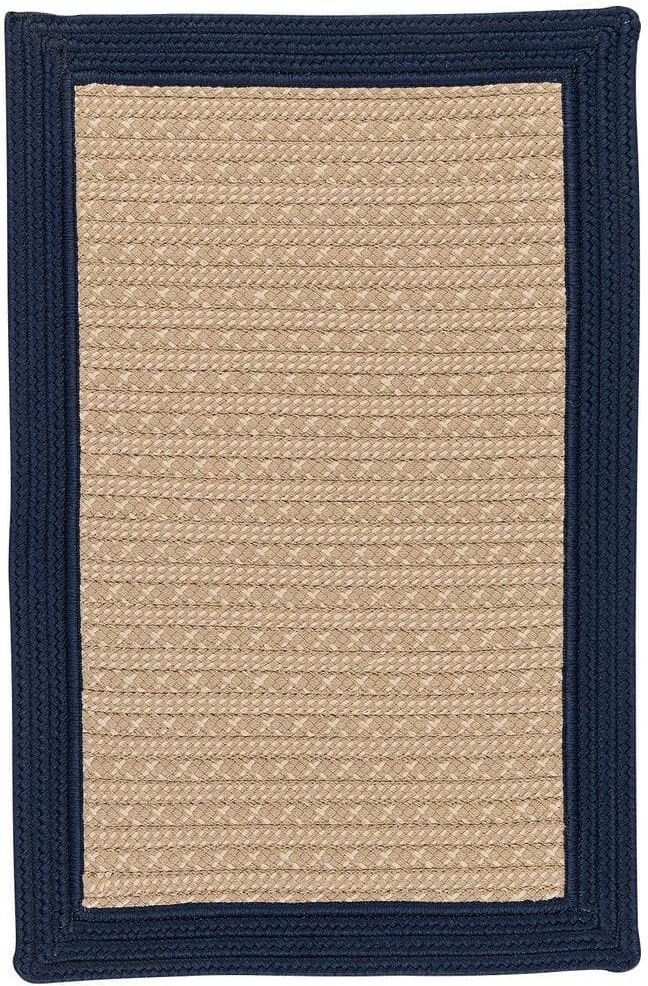 Home Decorators Collection Beverly Navy 4 ft. x 6 ft. Braided Indoor/Outdoor Patio Area Rug