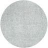 London Collection Blue/Ivory 10 ft. Round Hand-Tufted Solid Area Rug