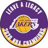 FANMATS NBA - Los Angeles Lakers 2020 NBA Finals Champions Basketball Rug - 27in. Diameter