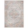 SAFAVIEH Martha Stewart Gray/Blue 10 ft. x 14 ft. Border Floral Area Rug