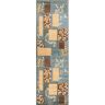 Well Woven Barclay Hannover Light Blue 2 ft. x 7 ft. Modern Geometric Runner Rug