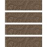 Bungalow Flooring Waterhog Boxwood 8.5 in. x 30 in. PET Polyester Indoor Outdoor Stair Tread Cover (Set of 4) Camel