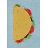 Well Woven Apollo Double Taco Modern Printed Multi Blue 2 ft. x 3 ft. Area Rug