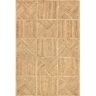 nuLOOM Sheila Modern Geometric Jute Blend Natural 4 ft. x 6 ft. Area Rug