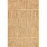 nuLOOM Sheila Modern Geometric Jute Blend Natural 5 ft. x 8 ft. Area Rug