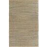 LR Home Classic Tan/Blue 9 ft. x 12 ft. Undertone Woven Organic Jute Area Rug