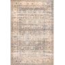 nuLOOM Lesley Handmade Flatweave Cotton Blend Distressed Vintage Beige 8 ft. x 10 ft. Area Rug