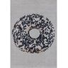 Well Woven Apollo White Sprinkles Donut Modern Printed Ivory Black 5 ft. x 7 ft. Area Rug