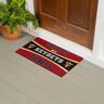 Evergreen Virginia Military Institute 28 in. x 16 in. PVC "Come Back With Tickets" Trapper Door Mat