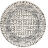 nuLOOM Claudia Diamond Tassel Gray Multi 5 ft. x 5 ft. Round Indoor Area Rug