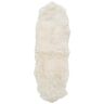 SAFAVIEH Sheep Skin White 2 ft. x 8 ft. Solid Runner Rug