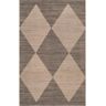 nuLOOM Simple Diamond Easy-Jute Machine Washable Brown 3 ft. x 5 ft. Accent Rug