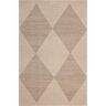 nuLOOM Simple Diamond Easy-Jute Machine Washable Natural 3 ft. x 5 ft. Accent Rug