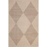 nuLOOM Simple Diamond Easy-Jute Machine Washable Natural 4 ft. x 6 ft. Area Rug