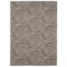 Linon Home Decor Ordaz Ivory and Brown 3 ft. x 5 ft. Washable Polyester Indoor/Outdoor Area Rug