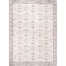 nuLOOM Gemma Machine Washable Transitional Floral Beige 2 ft. 6 in. x 8 ft. Indoor Runner Rug