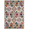 SAFAVIEH Fiesta Shag Cream/Multi 7 ft. x 9 ft. Geometric Area Rug