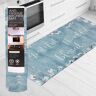 J&V TEXTILES Grateful Thankful Bless 19.6 in. x 55 in. Anti-Fatigue Kitchen Runner Rug Mat